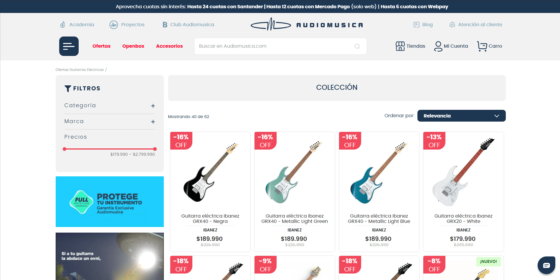 AudioMusica — website screenshot 2