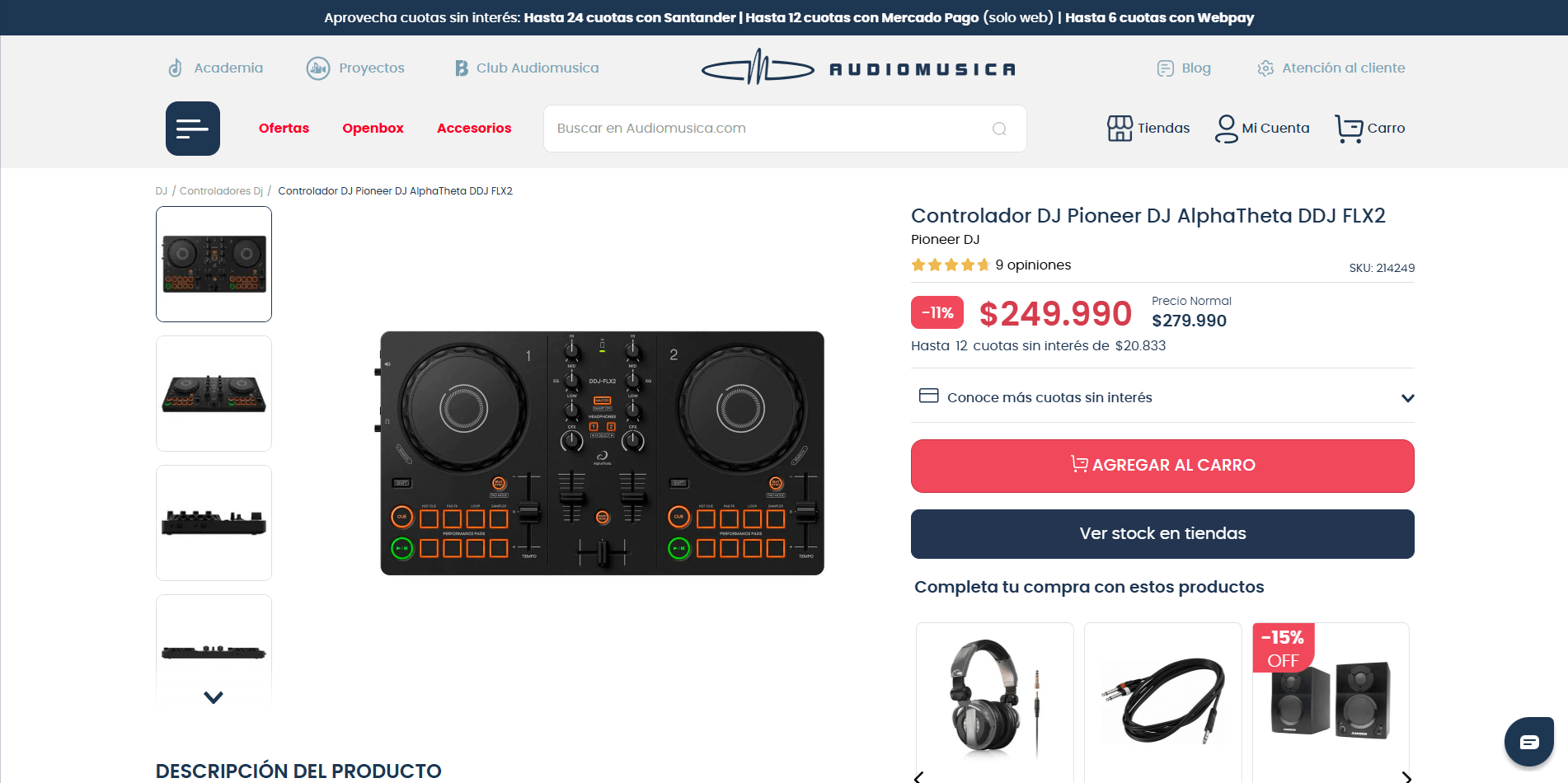 AudioMusica — website screenshot 4