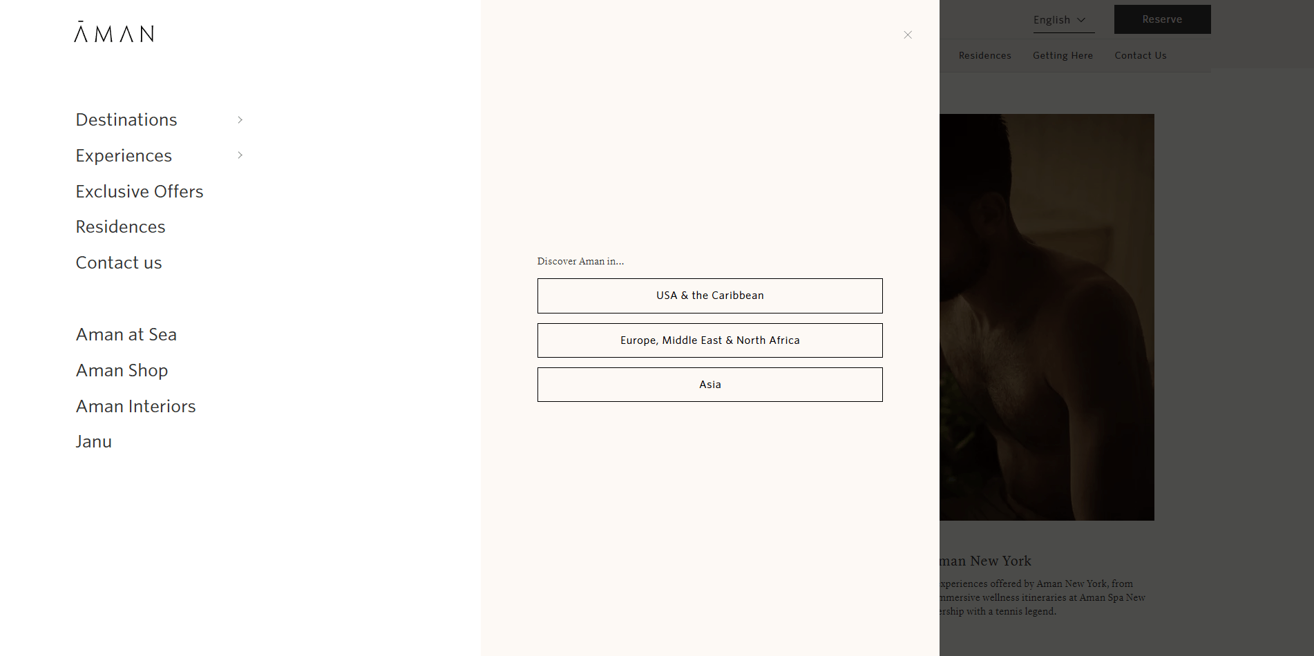 Aman New York — website screenshot 4