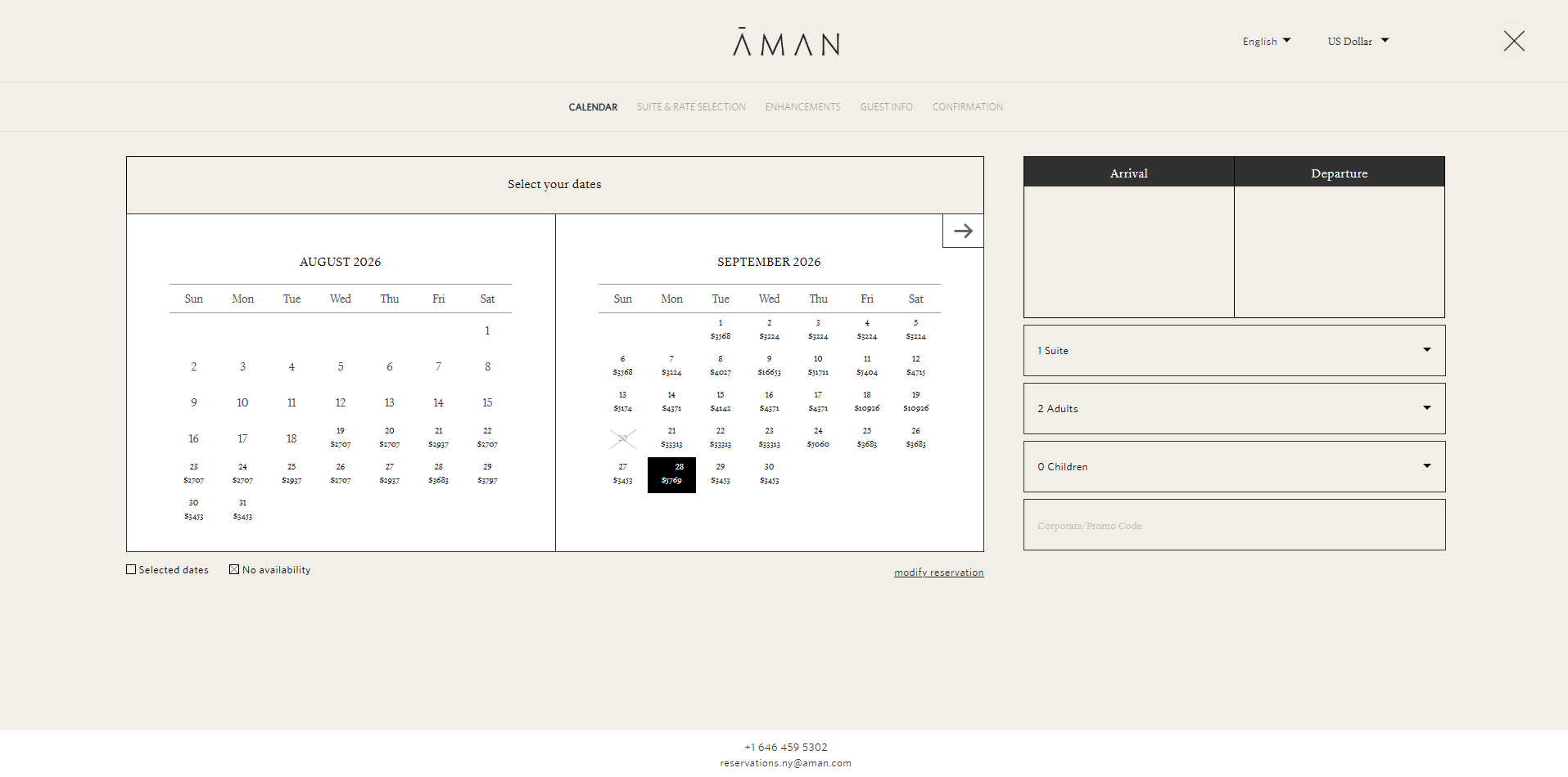 Aman New York — website screenshot 5