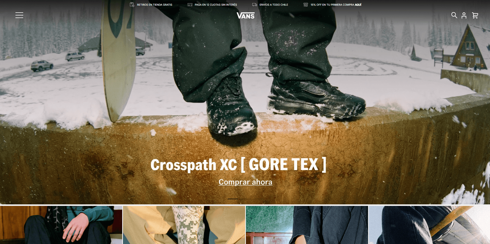 Vans — website screenshot 1