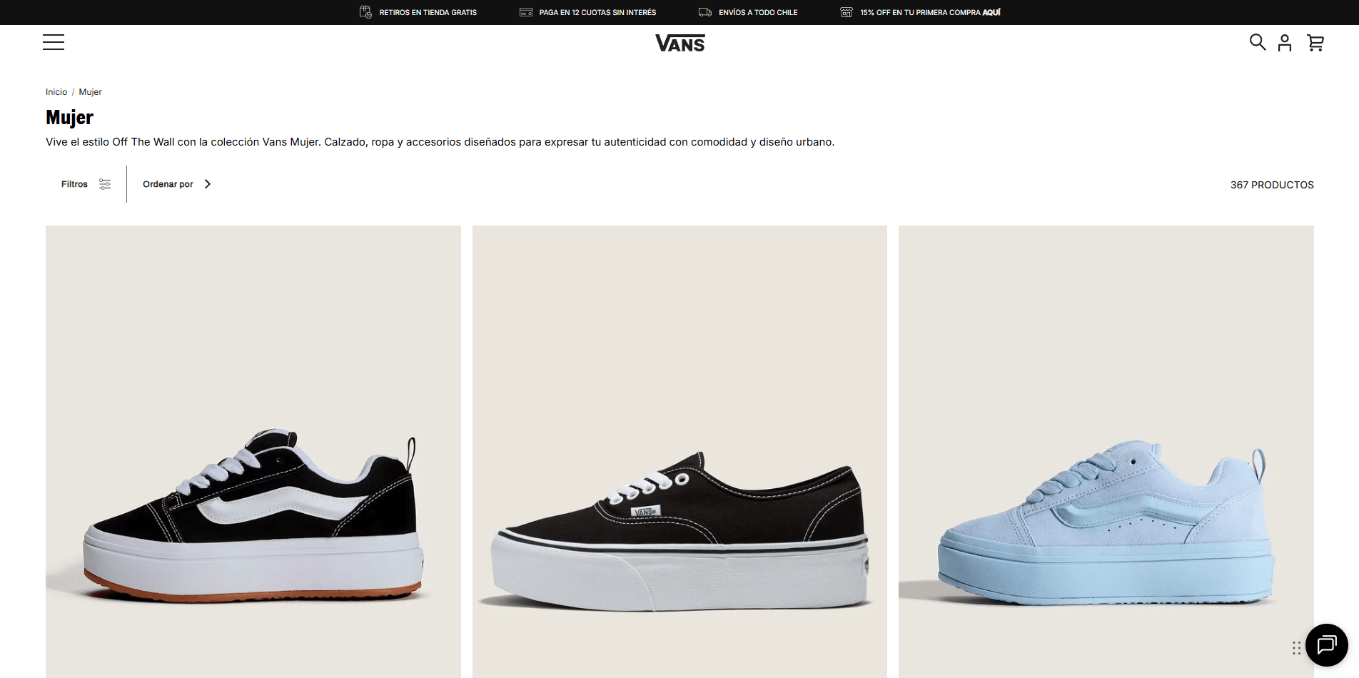 Vans — website screenshot 2