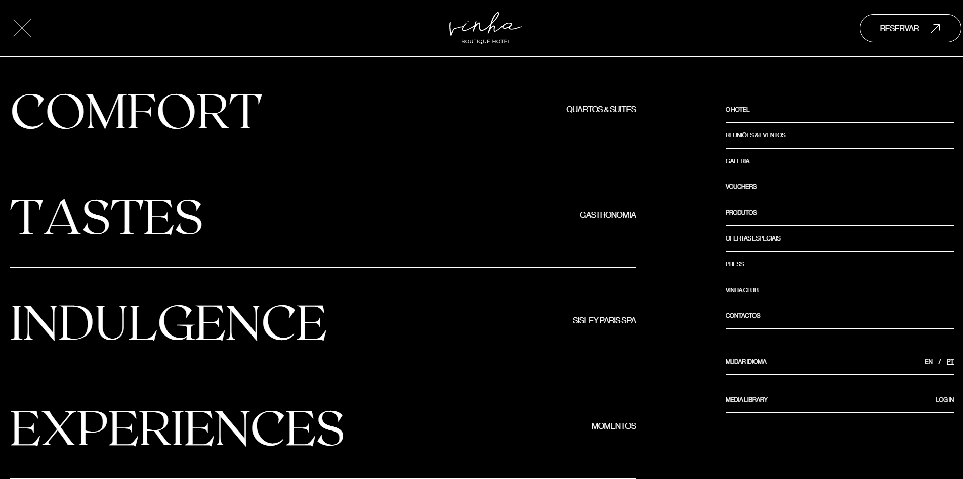 Vinha Boutique Hotel — website screenshot 5